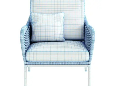 Terrell Patio Seating Set 3D model