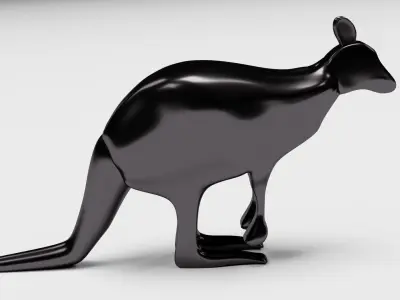 BLACK KANGAROO 3D model