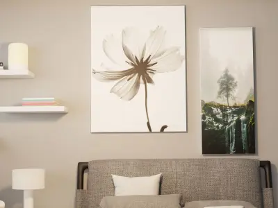 Bedroom interior 3D model 7