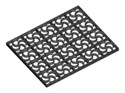 Plastic Luxurious Window Grill Toy 3D model