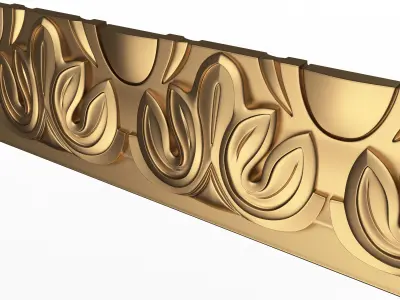Ornament Element Molding 04 Low-poly 3D model