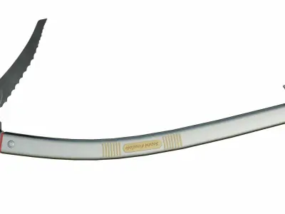 Ice-axe avalanche rescue shovel 3D model