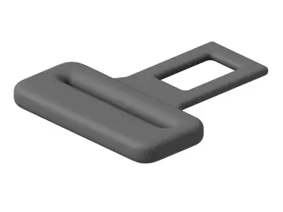 Carbon Fiber Car Seat Buckle 3D model