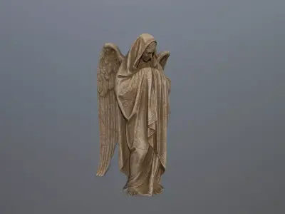 greek statue 1 Low-poly 3D model