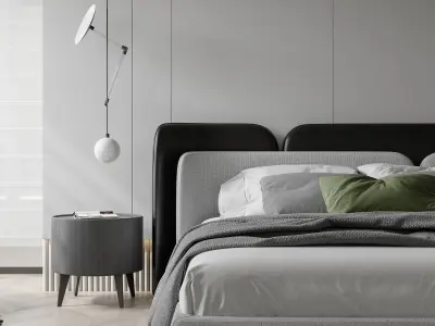 Bedroom interior scenes 3D model V3