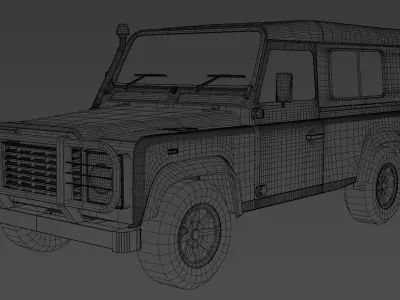 1996 Land Rover Defender 110 3D model
