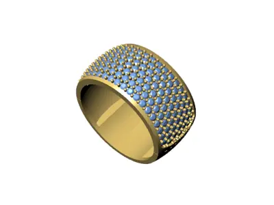 Diamond Ring 3D print model 75