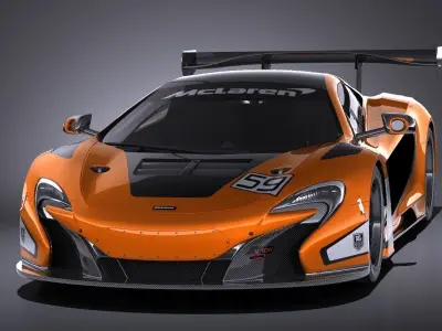 Mclaren 650S GT3 2017 VRAY 3D model