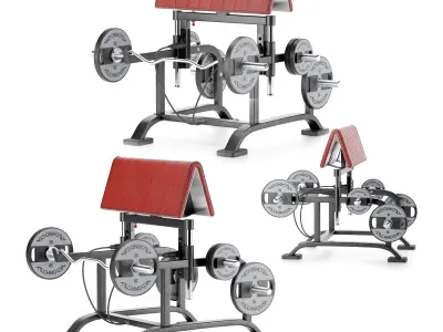 Gym Equipment FULLY ADJUSTABLE BENCH 3D model 3D model