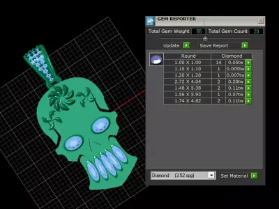  V8 Engine Pendant 3D print model
