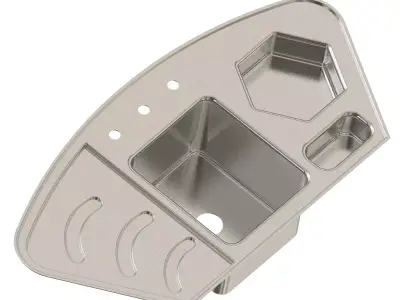 Premium Kitchen Sink 3D print model