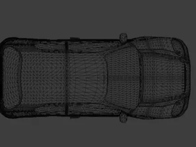 VW Golf Low-poly 3D model