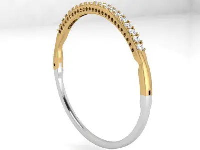 Diamond Bangle Bracelet 3835 3D print model
