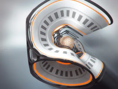 Core-M1 futuristic design 3D model