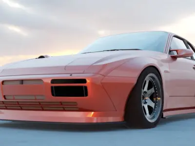 1989 Porsche 948RS GOM Styling Bodykit Low-poly 3D model