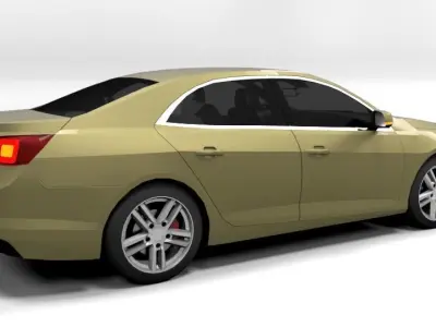 CHEVROLET MALIBU 2012 LOWPOLY Low-poly 3D model