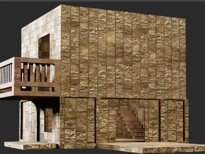 old medieval house  3D model