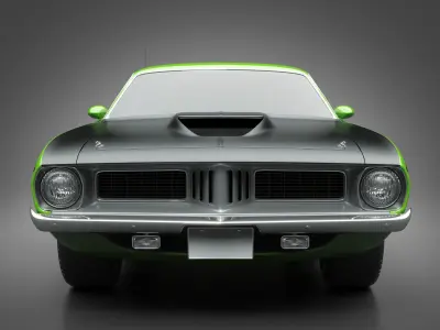 1972 Plymouth AAR Cuda 3D model
