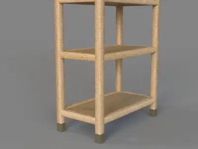 Balboa Rattan Bookshelf 3D model