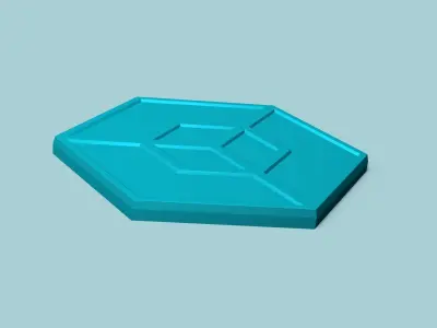 Hexagonal Wall Panel A08 - Interior Design Decoration 3D print model