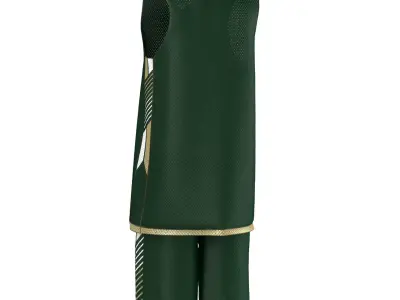 Basketball Full Jersey 3D model