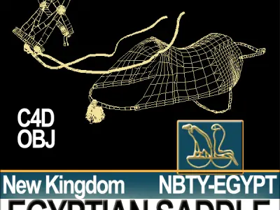 Saddle Ancient Egypt New Kingdom 3D model