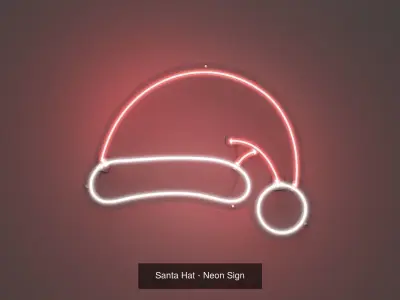 Christmas Pack - Neon Signs 3D Model Collection