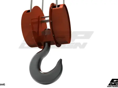 CGPdesign academyCrane hook- design by Almir Covic 3D model