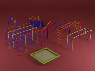 Playground toys 3D model