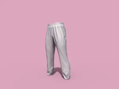 Sport pants Low-poly 3D model