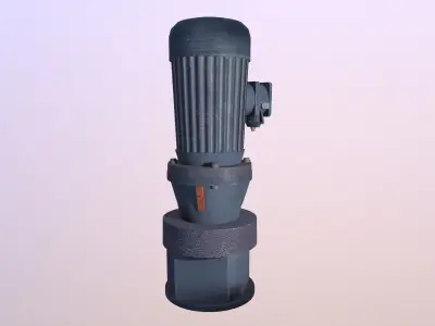 Motor Pump Low-poly 3D model