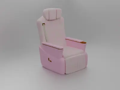 Car recliner sofa 3D model