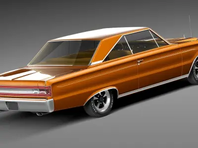 Plymouth GTX 1967 3D model