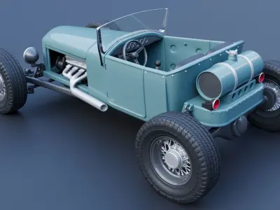 Model T Hot Rod 3D print model