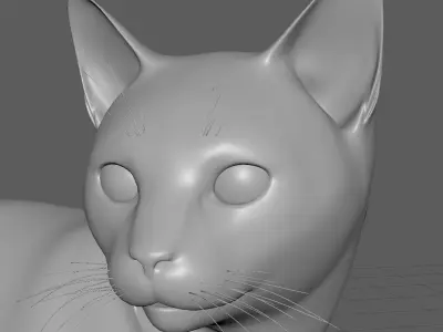 realistic cat 3D model