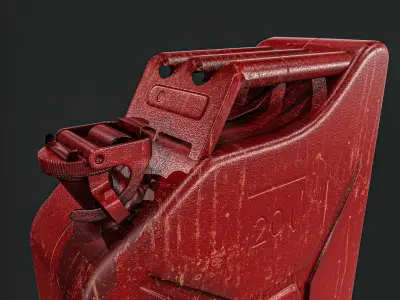 20l fuel tank 2 Types Low-poly 3D model