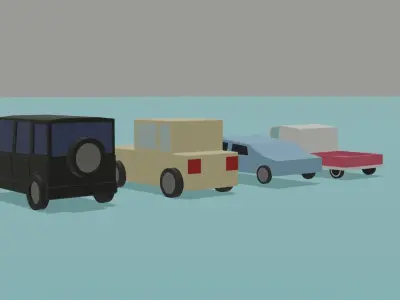 low poly cars Free low-poly 3D model from CGTrader