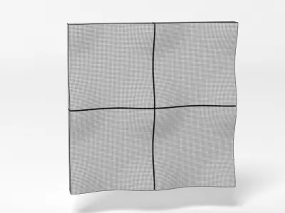 Decorative Modular Wall Panel 1 3D model