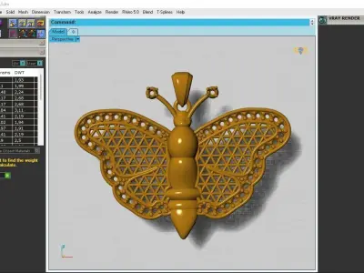 GOLD MOTH 3D print model