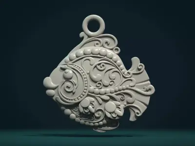 Ornate Fish 3D print model