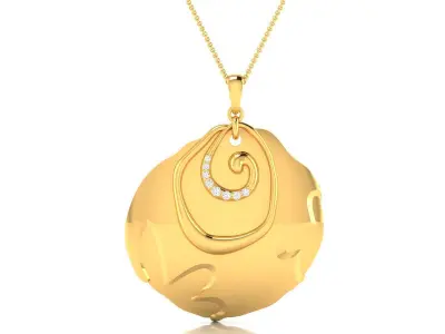 Solitaire Women Pendants 3dm STL OBJ FBX Render Details 3D print model order