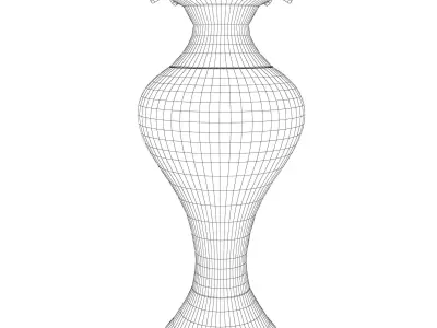 Mediterranean Vase 3D Model Low-poly 3D model