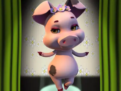 Bouguet Pig 3D model