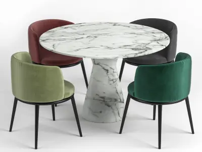 Eichholtz Dining table Turner and Filmore 3D model