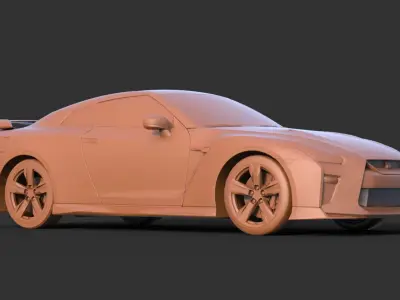 Nissan GT-R 2008 3D print model
