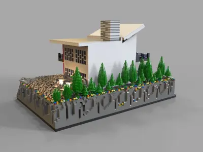 Lego Villa 3D model