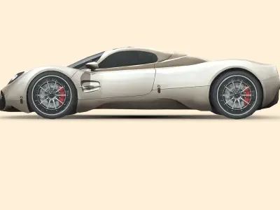 Pagani Utopia Low-poly 3D model