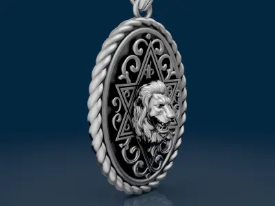 Lion Luxury Pendants  3D print model
