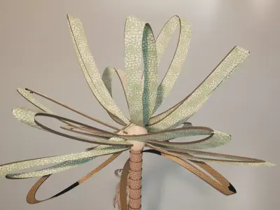 Conceptual palm tree S1Bv3 Low-poly 3D model