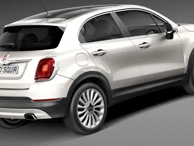 Fiat 500X 2015 3D model